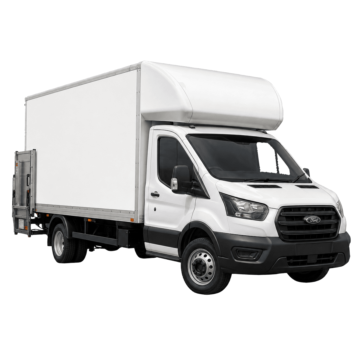 Ford Luton box van with tail lift for hire